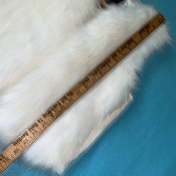 JENNIFER LOPEZ Ice Angel vest long faux fur size M - Picture 10 of 11